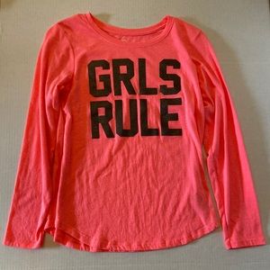 Pink long sleeve t shirt